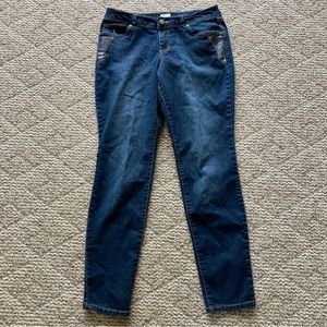 5/$15 S&Co. Curvy Skinny Lowrise Denim Blue Jeans 8